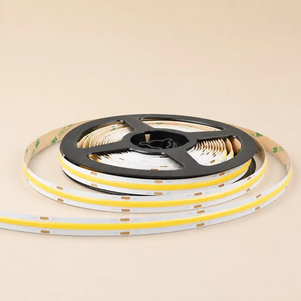 Cinta LED COB 110 V · rollo de 10 metros, vista completa