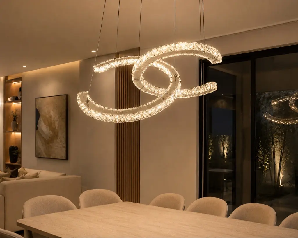 Lámpara decorativa Canton 32 W 3CCT instalado en un espacio