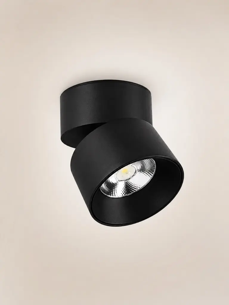 Spot LED negro orientable de 20 W